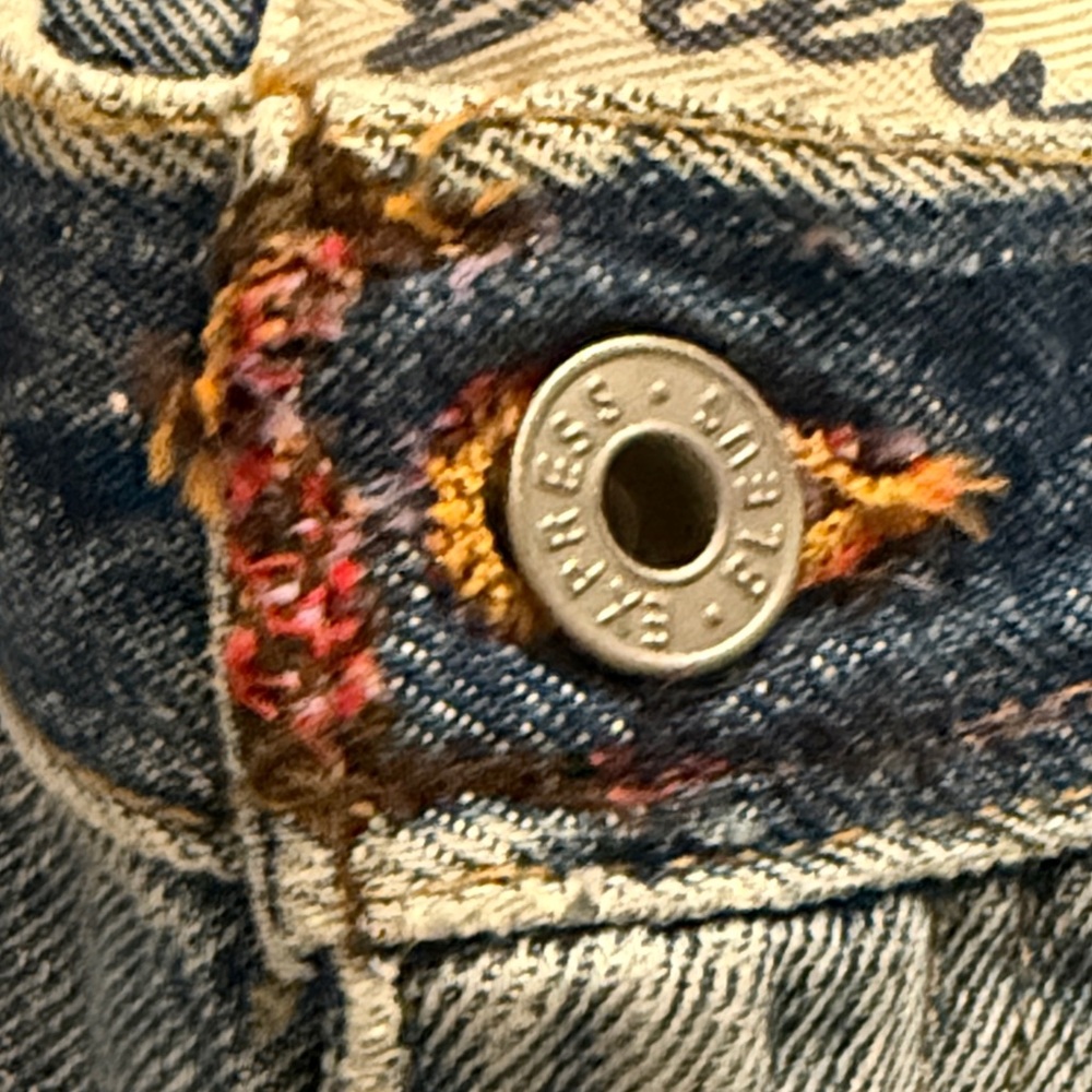 Express Bleus Vintage Emroidered Women’s Jeans Size 9/10 - Picture 14 of 14